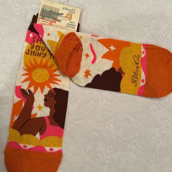 Blue Q Womens Cotton Ankle Socks Shine On You Crazy Thing - Picture 3 of 7